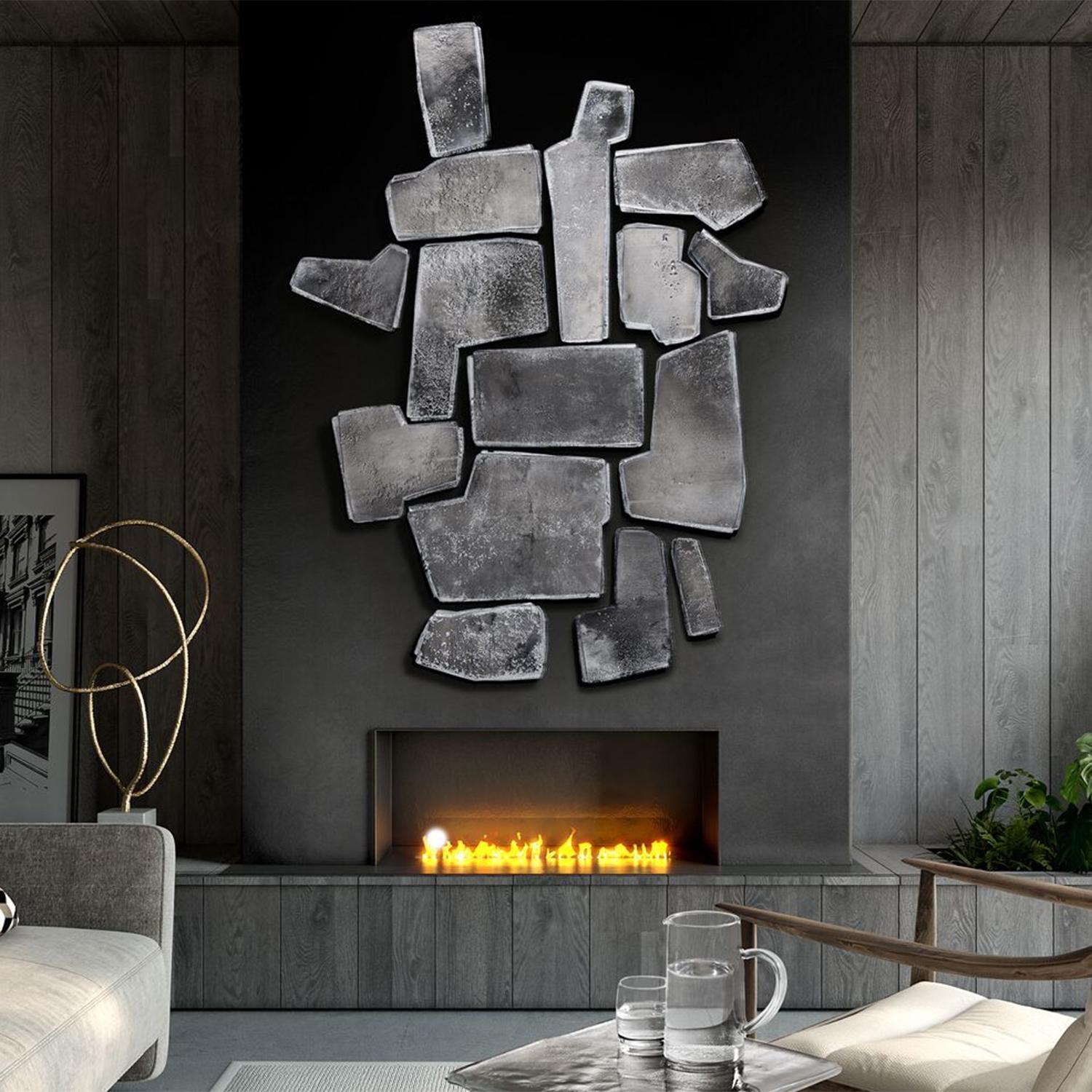 Fragments Silvered Wall Decoration For Sale 5