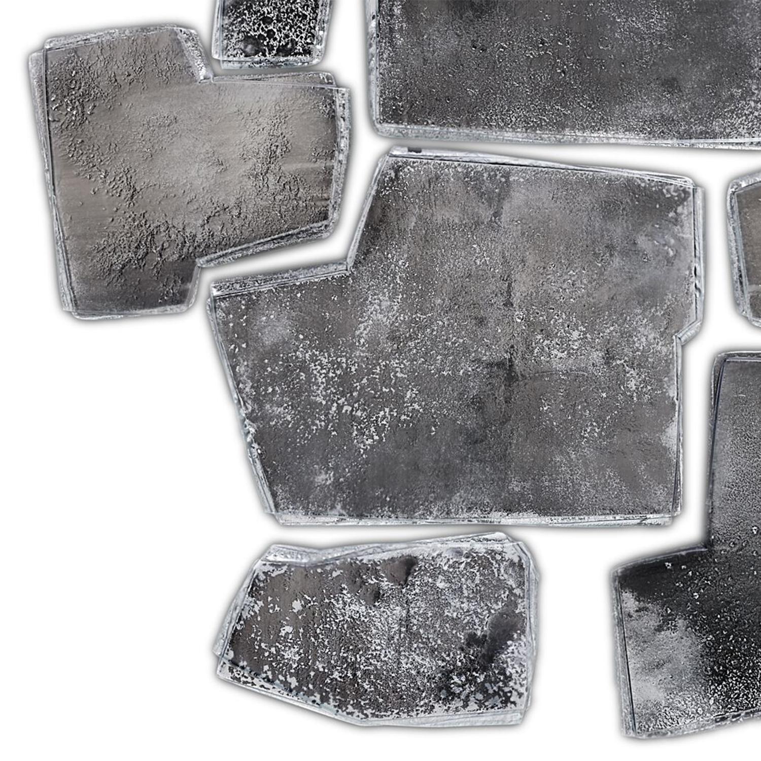 Fired Fragments Silvered Wall Decoration For Sale