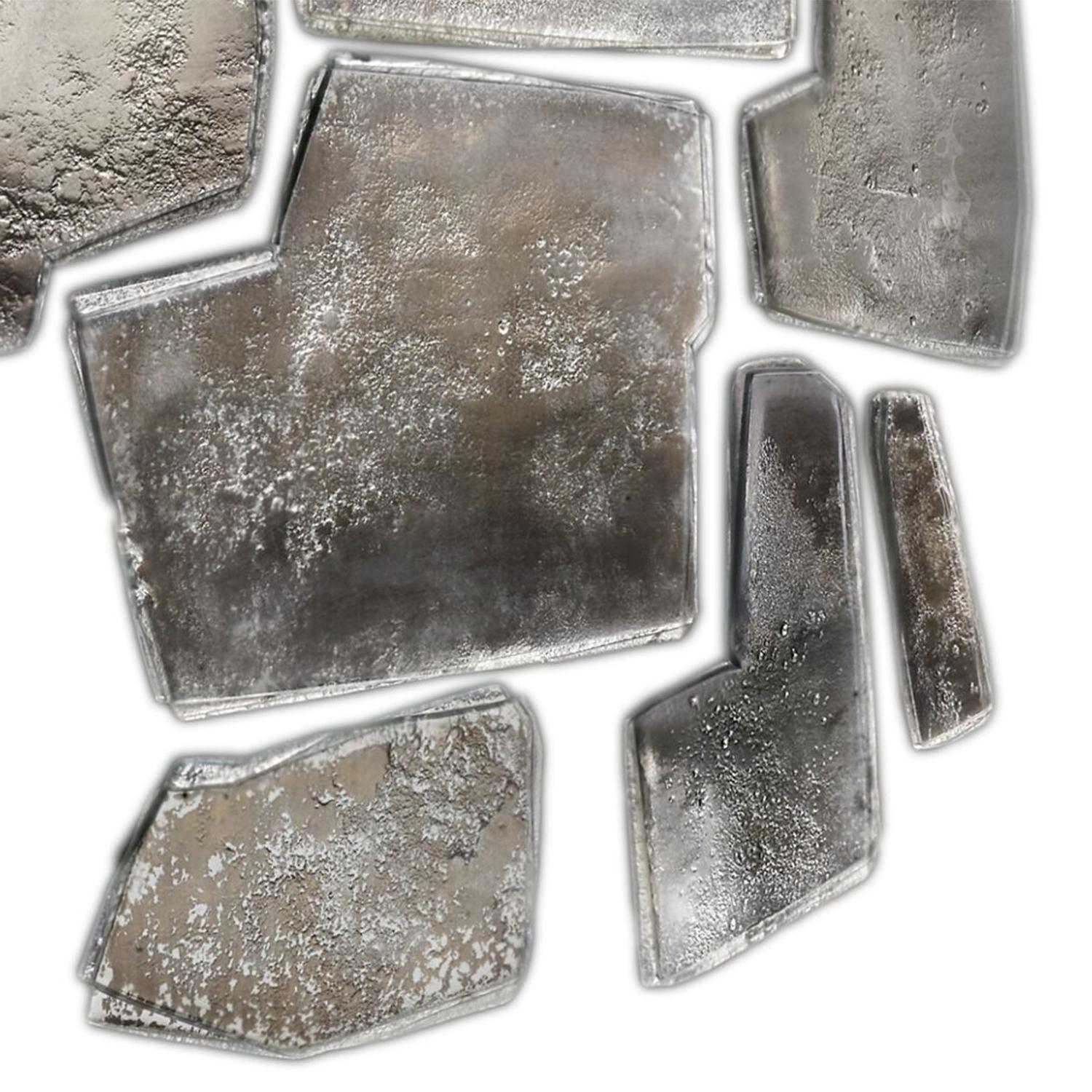 Contemporary Fragments Silvered Wall Decoration For Sale