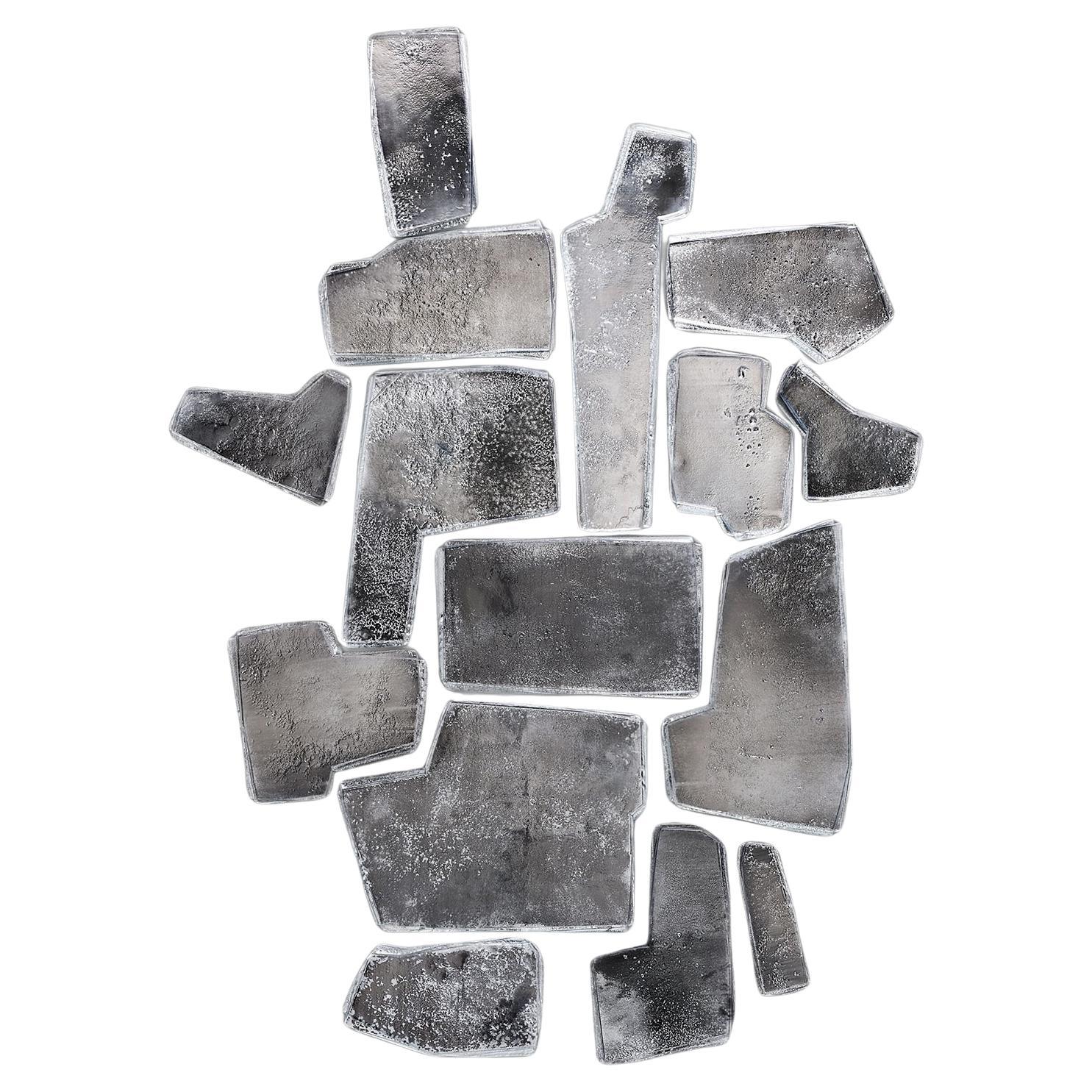 Fragments Silvered Wall Decoration For Sale