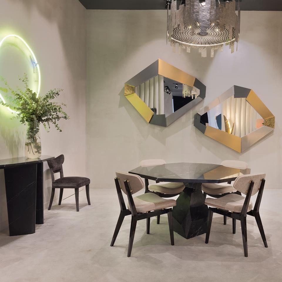 Hand-Crafted Fragments Wall Mirror With Wood & Metal Frame For Sale