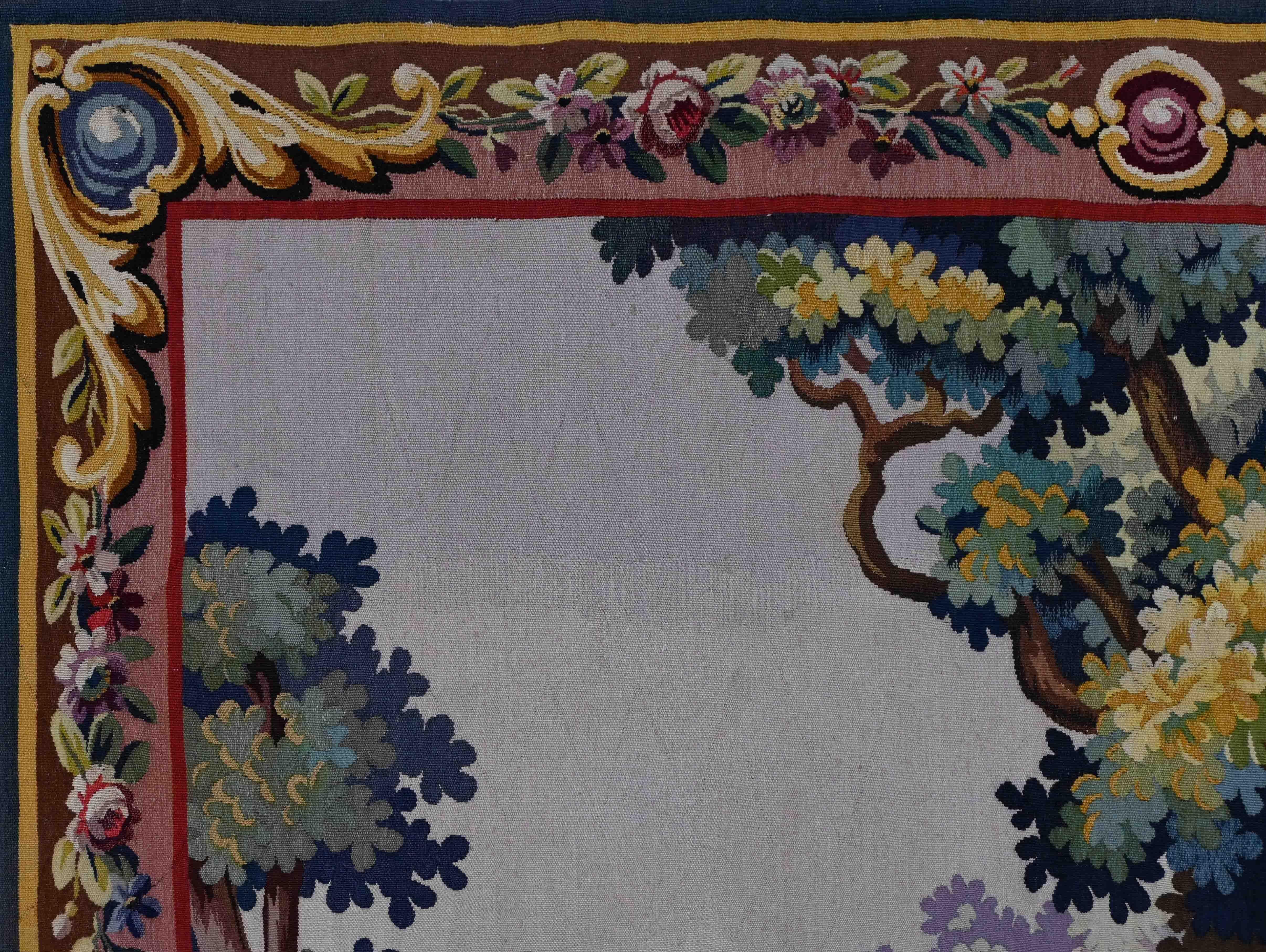 Hand-Woven Fragonard Honore, The Happy Chances of the Swing - French Tapestry - No. 1451 For Sale
