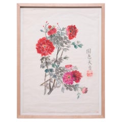 "Fragrant Chrysanthemums" Watercolor Painting