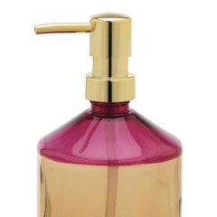 Fragranze Bernstein und Fuchsia Glas Seifenspender