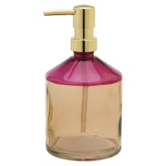 Fragranze Bernstein und Fuchsia Glas Seifenspender