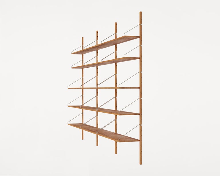 FRAMA Contemporary Scandinavian Design Wall Shelf Library H1852 Triple