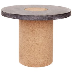 FRAMA Contemporary Sintra Table Large with Black Marble and Natural Cork