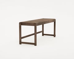 Minimal Scandinavian Design Bench 01 in Dark Wood