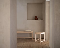 Minimal Scandinavian Design Bench 01 in Natural Wood