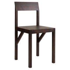 FRAMA Minimalist Bracket Chair Dark Brown Ash