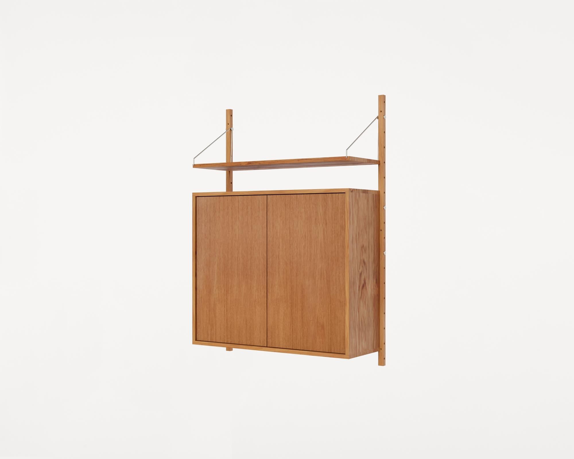 Danish FRAMA Shelf Library Section M Cabinet in Natural H1148 by Kim Richardt