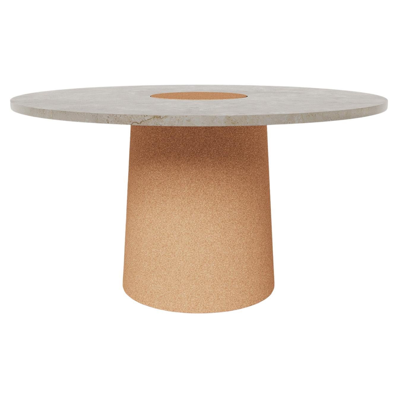 FRAMA Sintra Dining Table in Cork Base & Ataija Marble by Nicholai Wiig Hansen