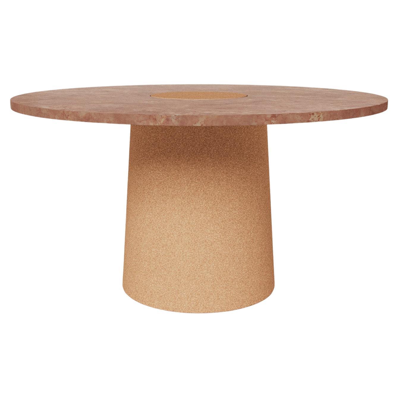FRAMA Sintra Dining Table in Cork Base & Red Limestone by Nicholai Wiig Hansen For Sale