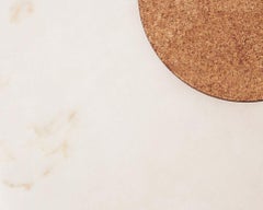 FRAMA Sintra Dining Table in Cork Base & White Marble by Nicholai Wiig Hansen