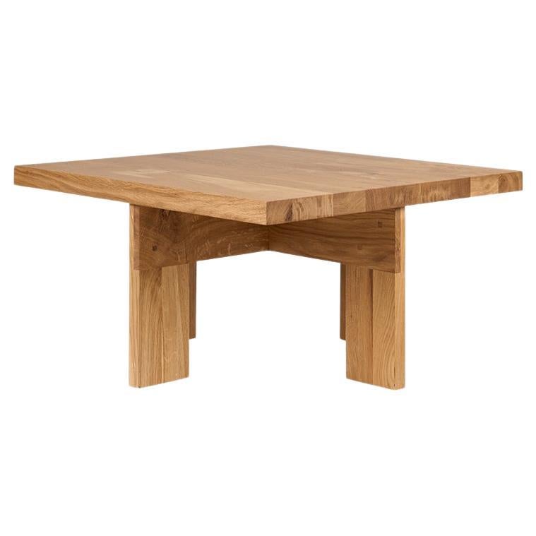 Table basse carrée de ferme en bois de conception scandinave FRAMA en vente