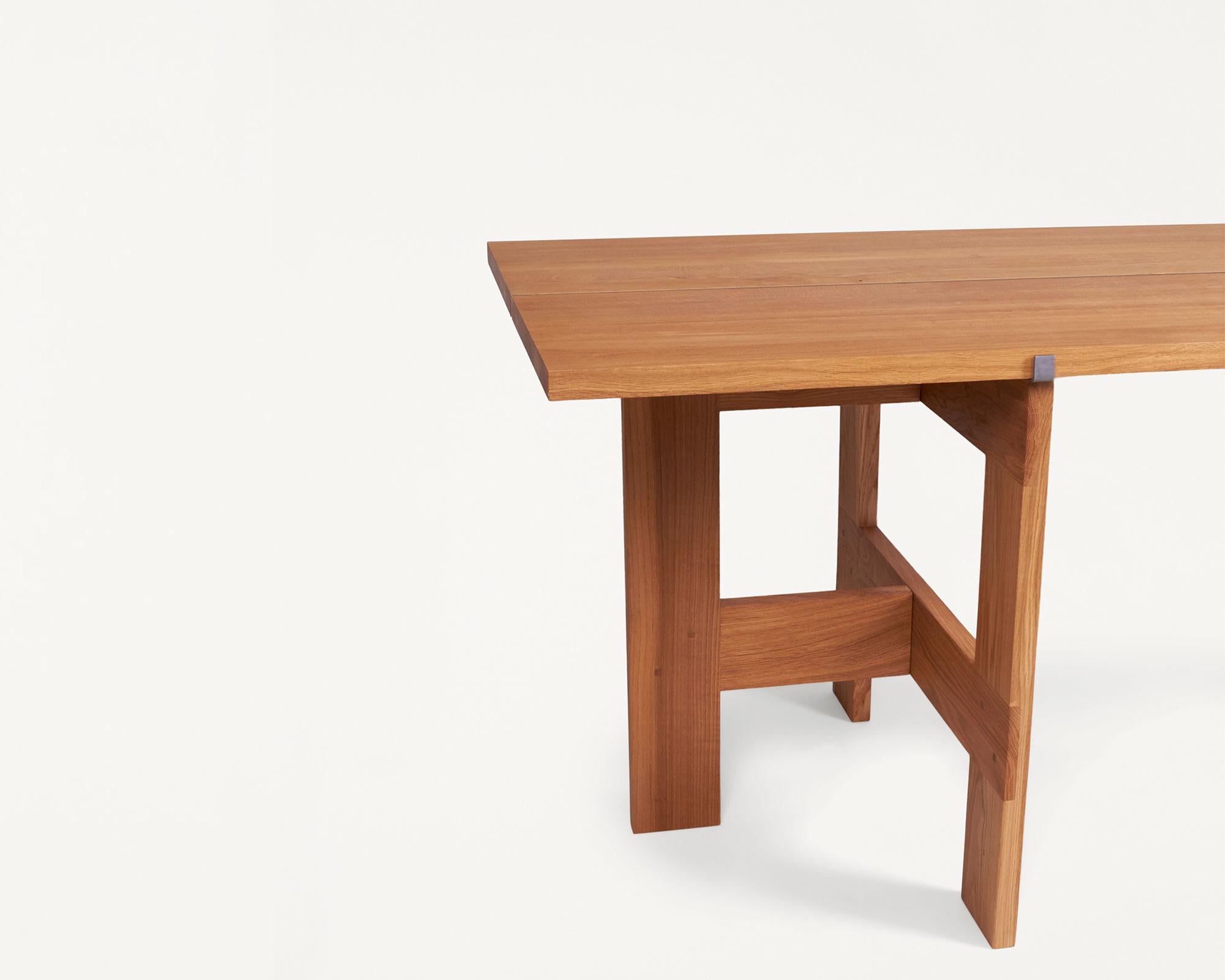 FRAMA Wooden Scandinavian Design Rectangular Table Farmhouse Table Planks L220 In New Condition For Sale In Copenhagen, DK