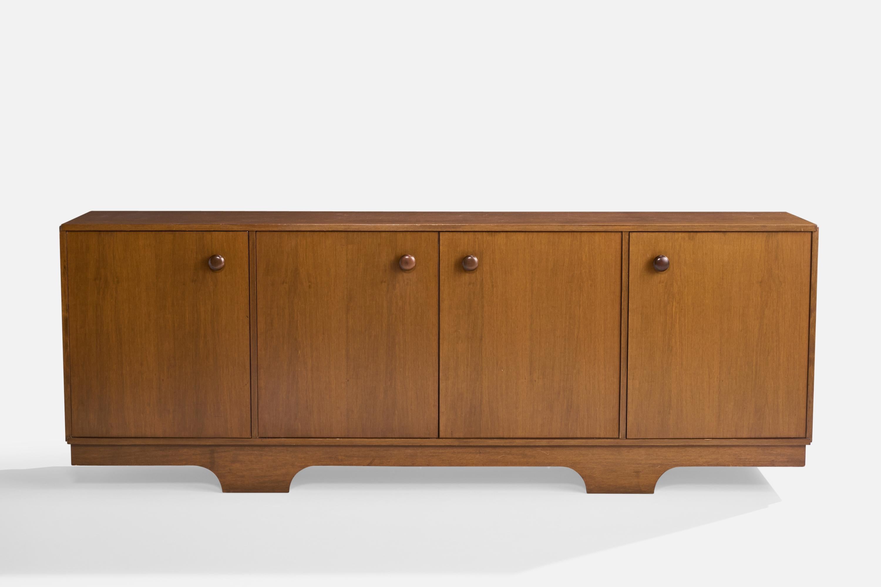 italien Framar Pavia, buffet, noyer, Italie, années 1970 en vente