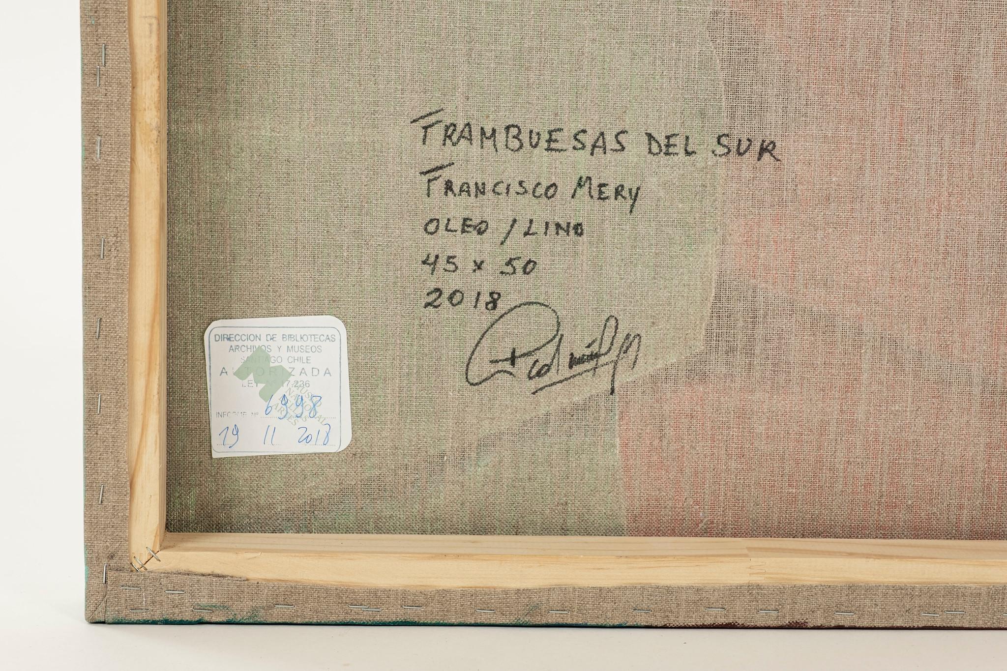 Contemporary Frambuesas Del Sur Oil Painting For Sale
