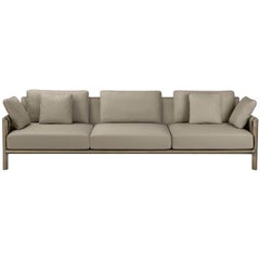Frame 3-Seater Sofa With Armrest by Stefano Giovannoni