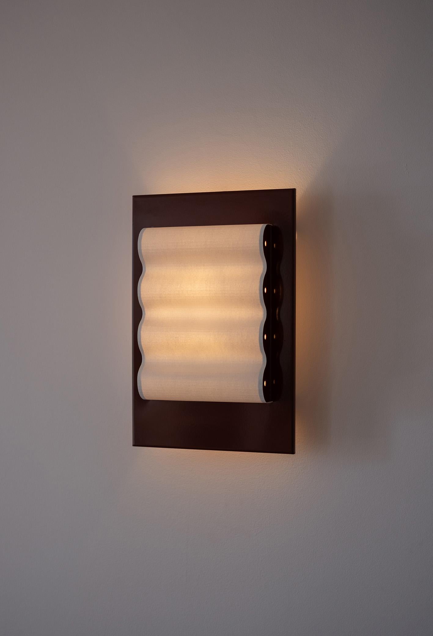 Lámpara de pared Frame Alu Brun M de Violaine d'Harcourt Lacado en venta