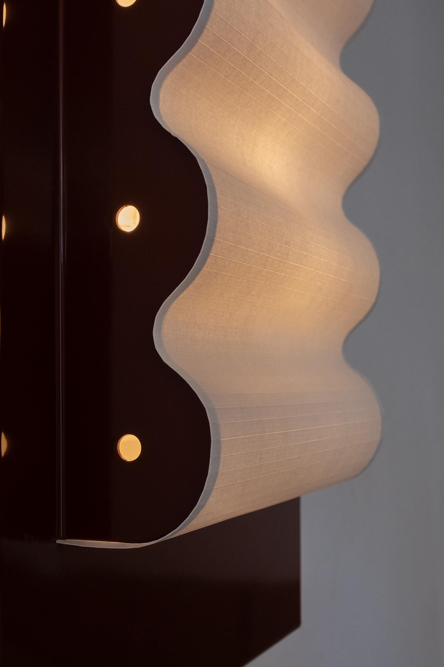 Contemporary Frame Alu Brun S Wall Lamp by Violaine d'Harcourt For Sale