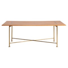 Table de salle à manger en chêne américain avec cadre