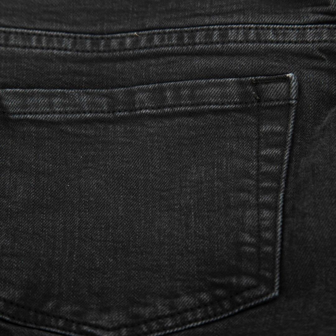 Vaqueros rectos FRAME Black Denim Distressed Talla S Negro en venta