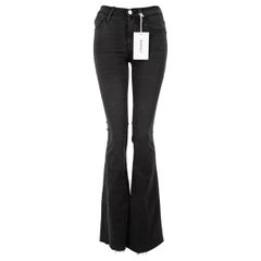 FRAME Black Denim Le High Flare Jeans Size XS