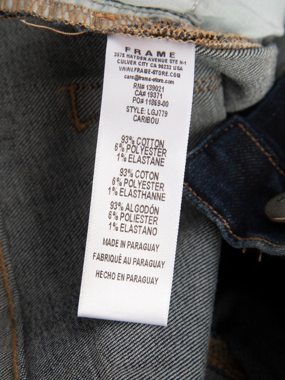FRAME Jean Le Gar√ßon en denim bleu vieilli Taille S en vente 1