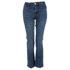 FRAME Blue Denim Le High Straight Jeans Size XS