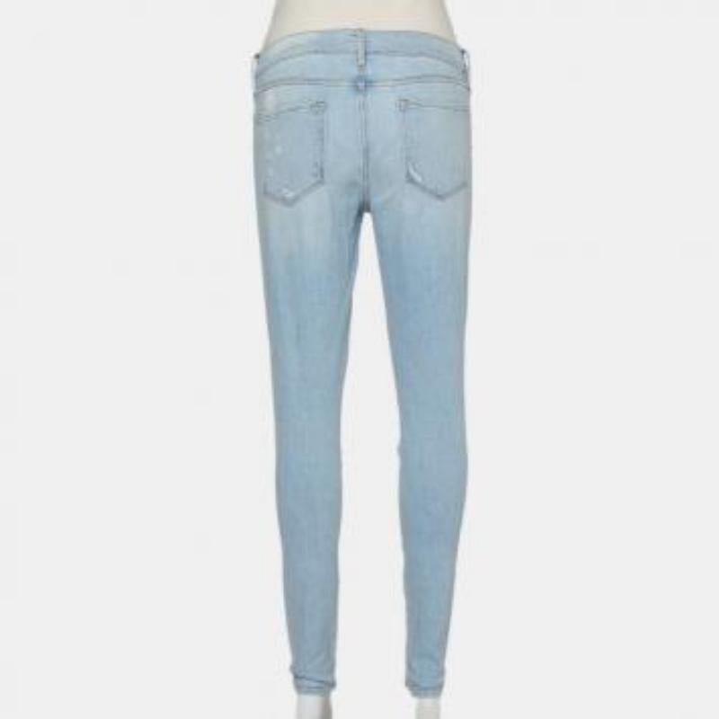 Frame Blue Denim Le Skinny de Jeanne Nowita Jeans M For Sale 4