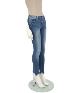 FRAME Blau Denim Raw Hemd Skinny Blakey Jeans Größe M