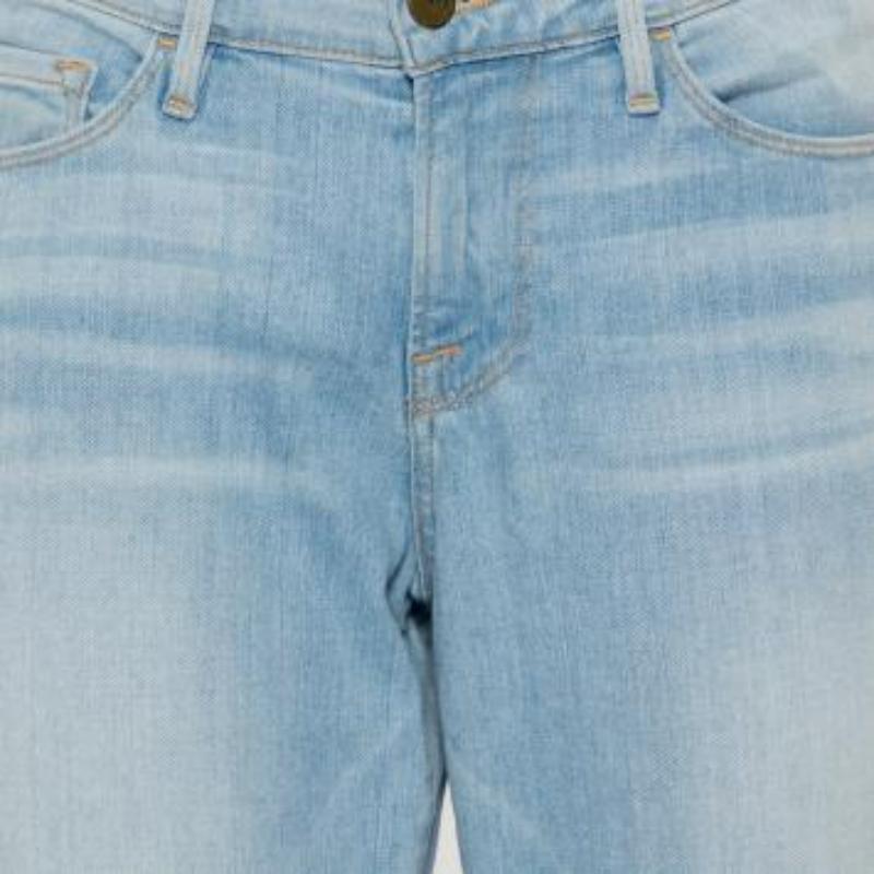 Frame Blue Faded Denim Le Skinny de Jeanne Crop Jeans M For Sale 6