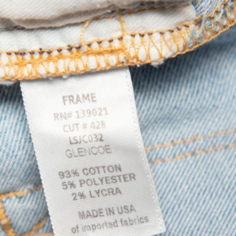 Frame Blue Faded Denim Le Skinny de Jeanne Crop Jeans M For Sale 5