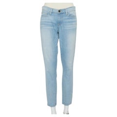 Frame Blue Faded Denim Le Skinny de Jeanne Crop Jeans M