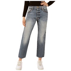 FRAME Blue High Waisted Jeans Size S