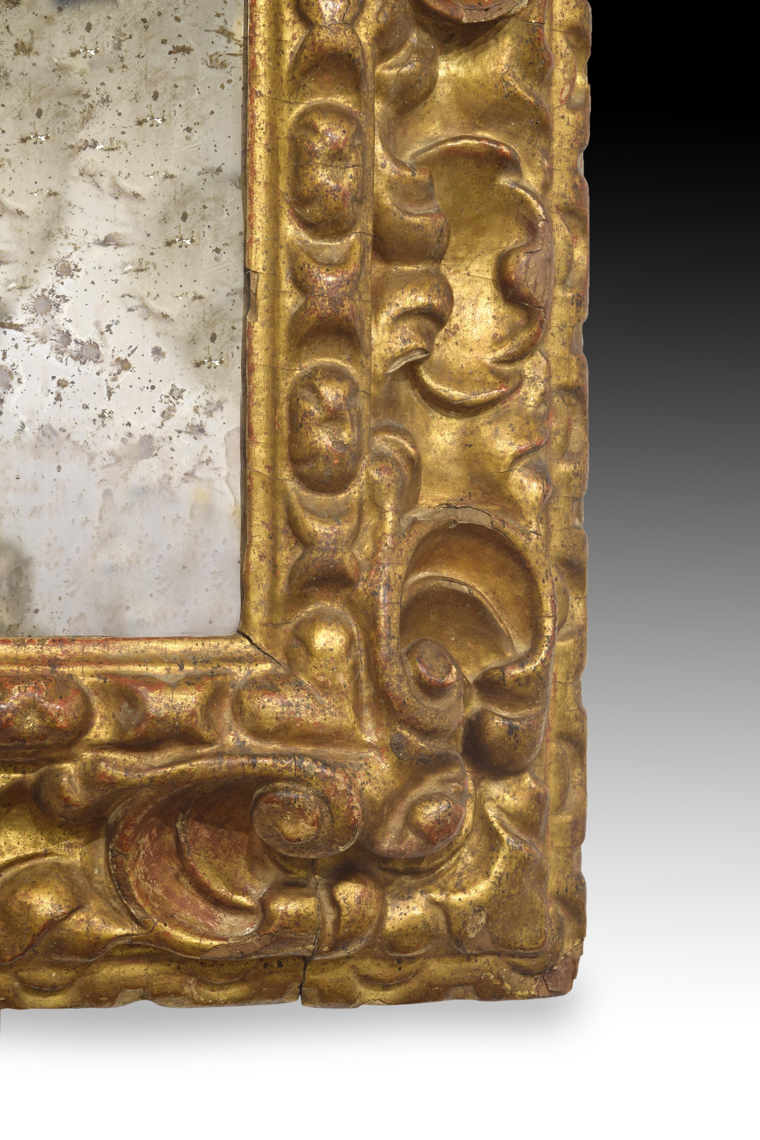 Baroque Frame, Carved and Gilded Wood, 17th Century