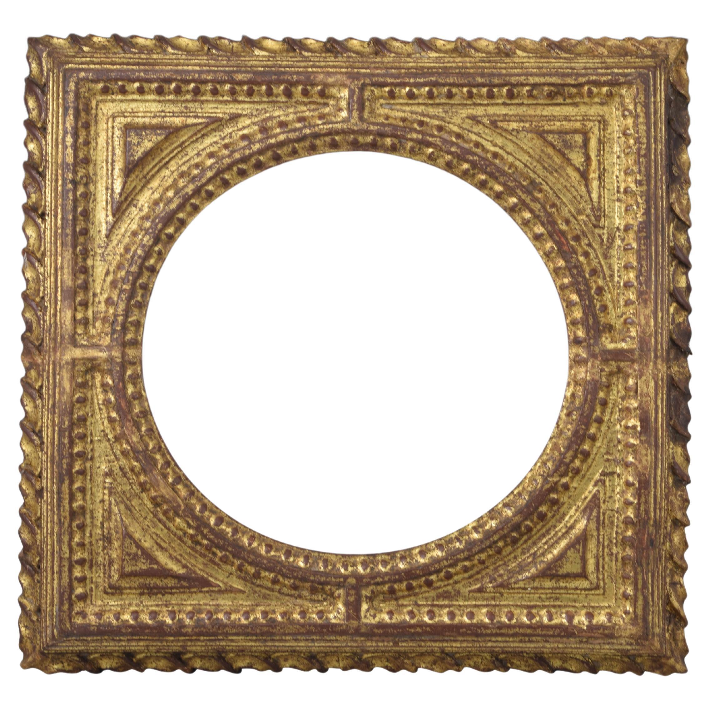 Frame. Carved and gilded wood. 17th century. For Sale
