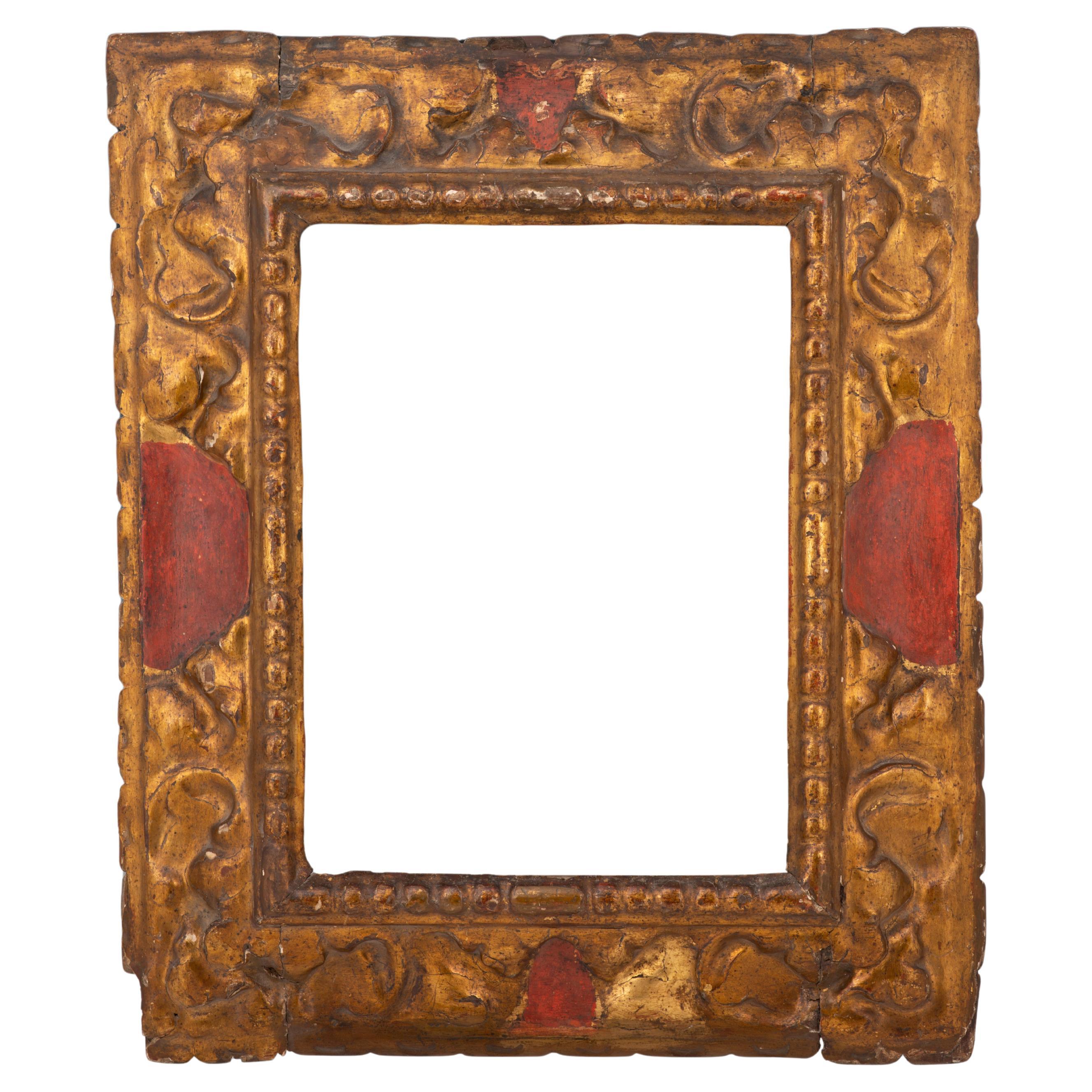 Frame. Carved and gilded wood. Spanish school, 17th century.