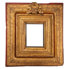 Frame. Carved, gilded and polychrome wood. Spanish school, 18th century.