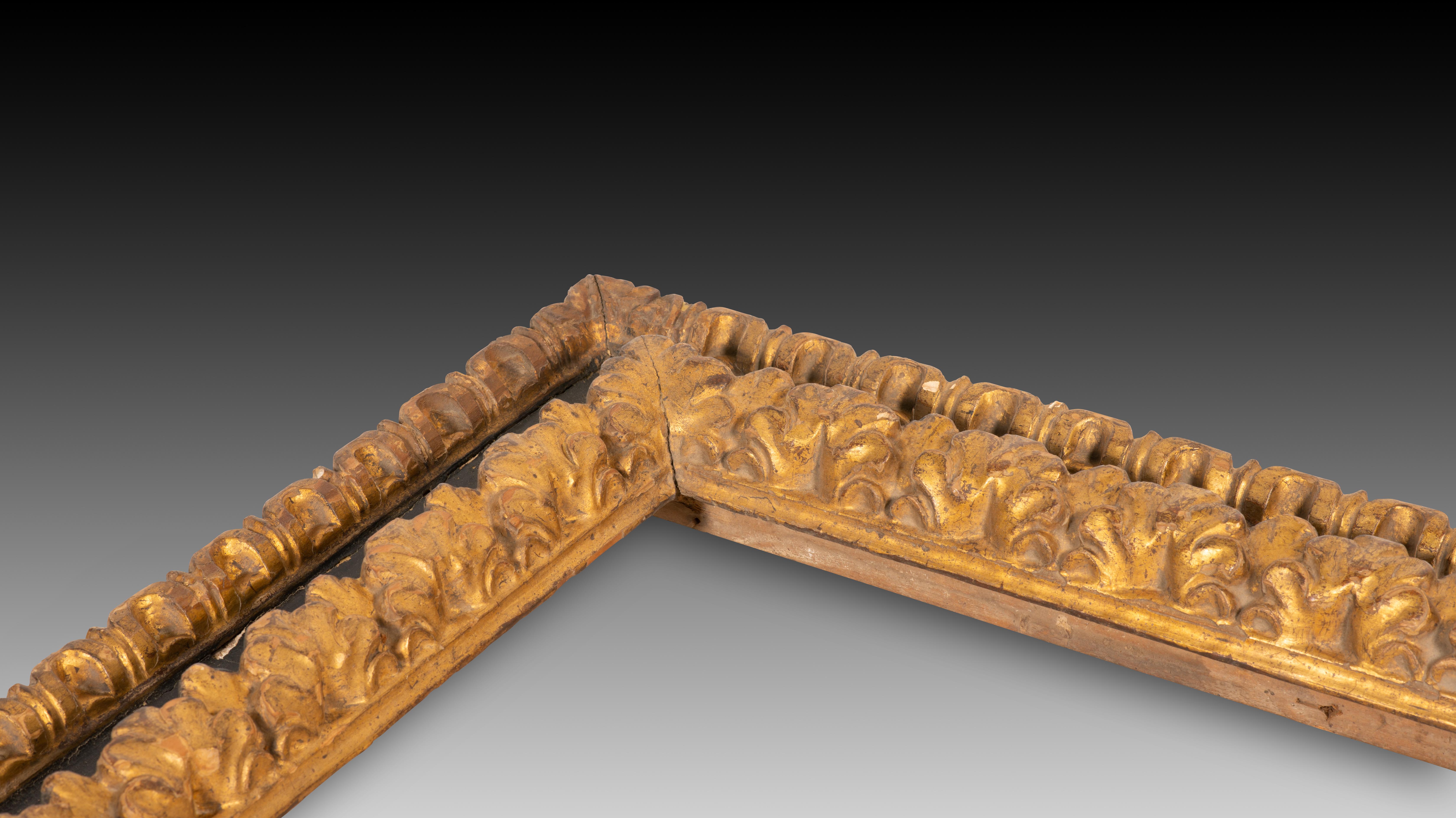 Other Frame. Carved, polychrome and gilded wood. 18th century. For Sale