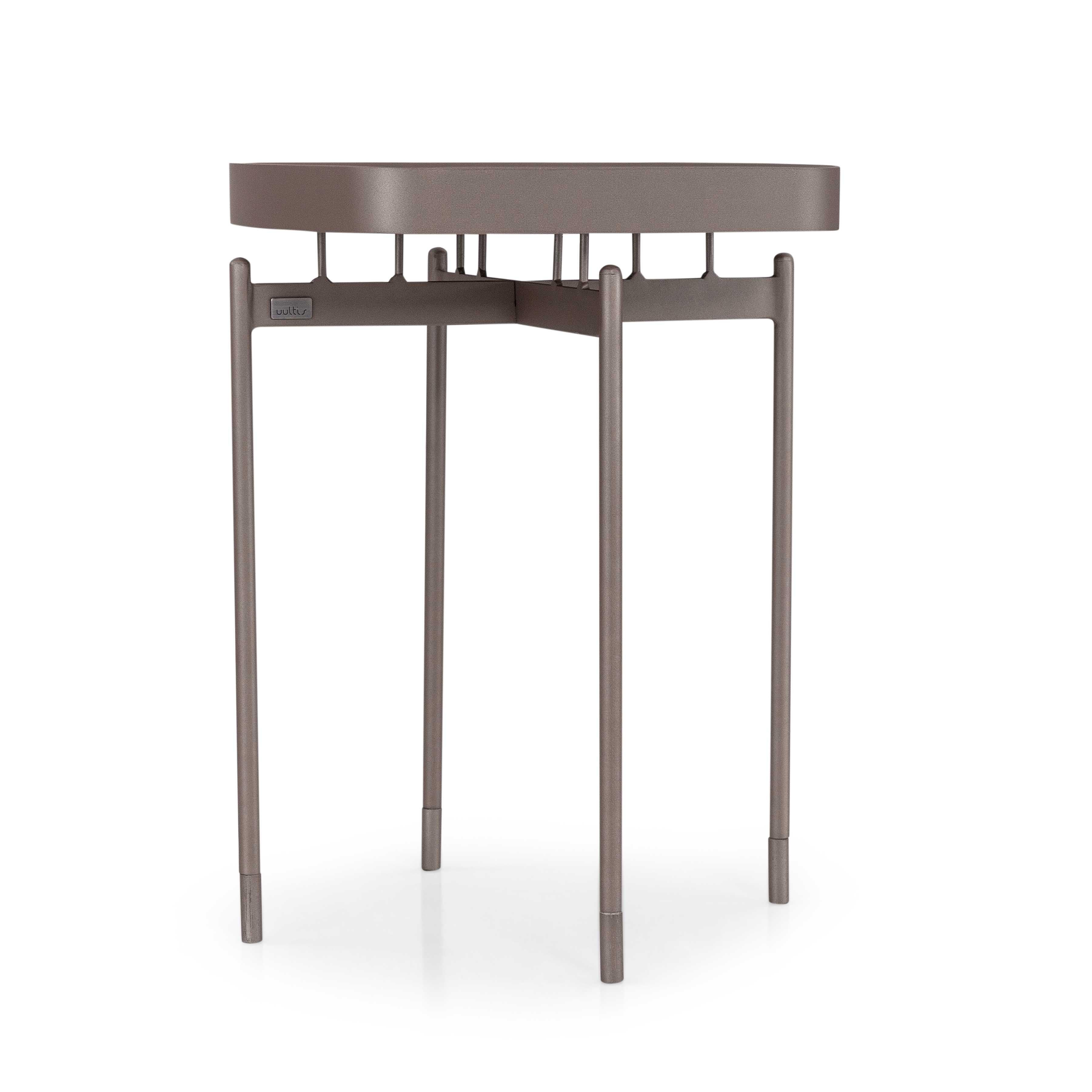 Modern Coffee Table in Chocolate Oak with 17-Inch Veneered Top - Frame Collection For Sale