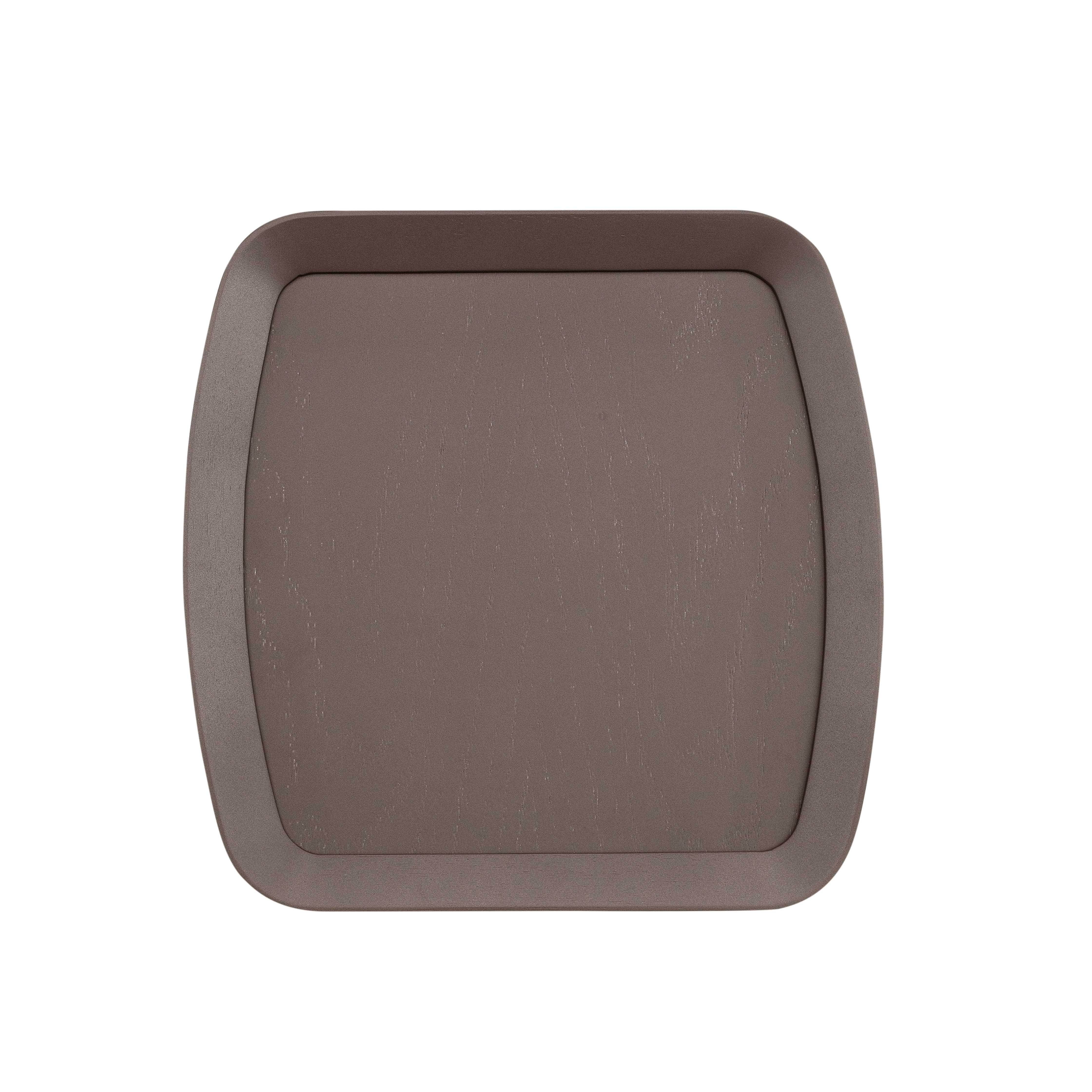 Brazilian Coffee Table in Chocolate Oak with 17-Inch Veneered Top - Frame Collection For Sale