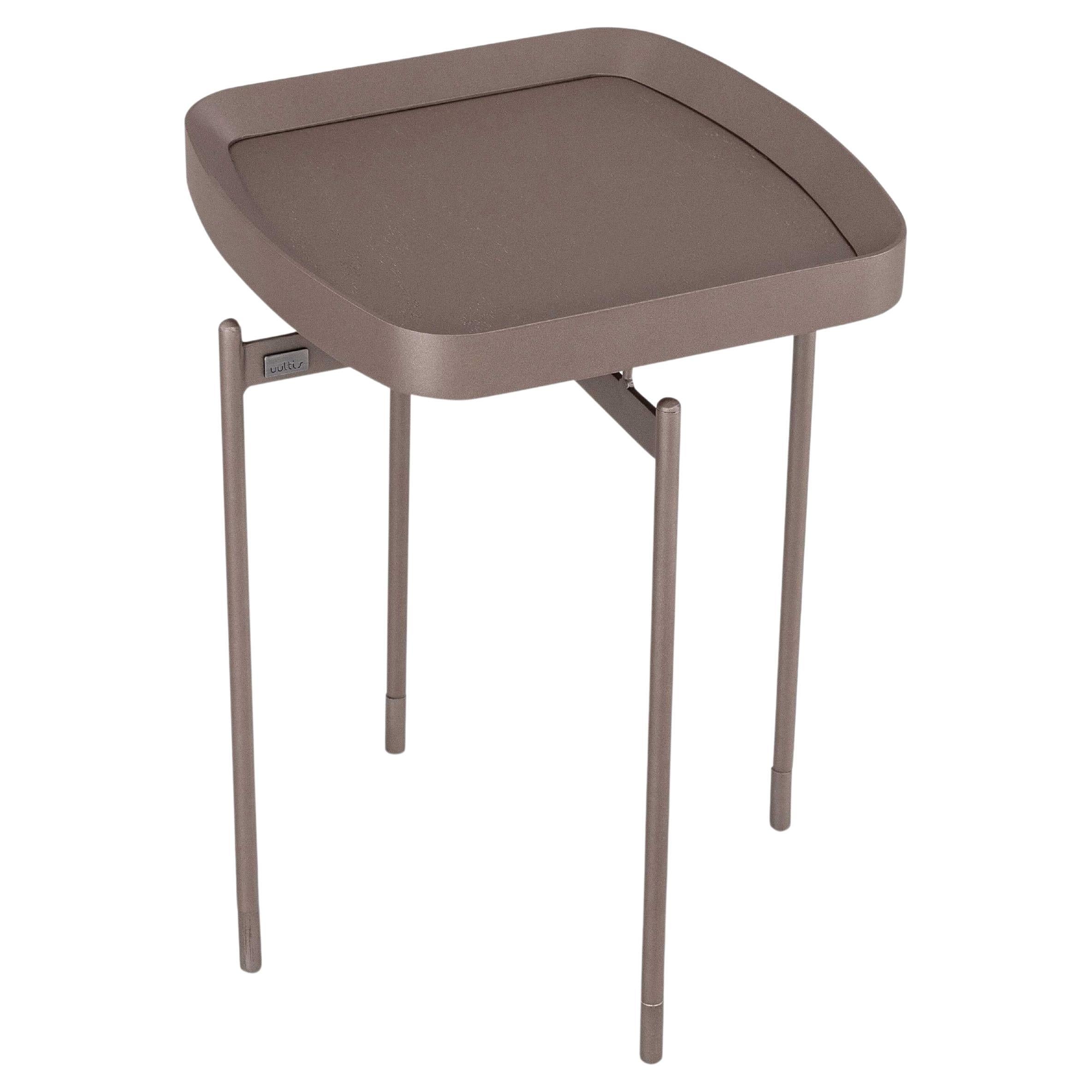 Couchtisch aus schokoladenbrauner Eiche mit 17 Zoll furnierter Platte - Rahmen-Kollektion