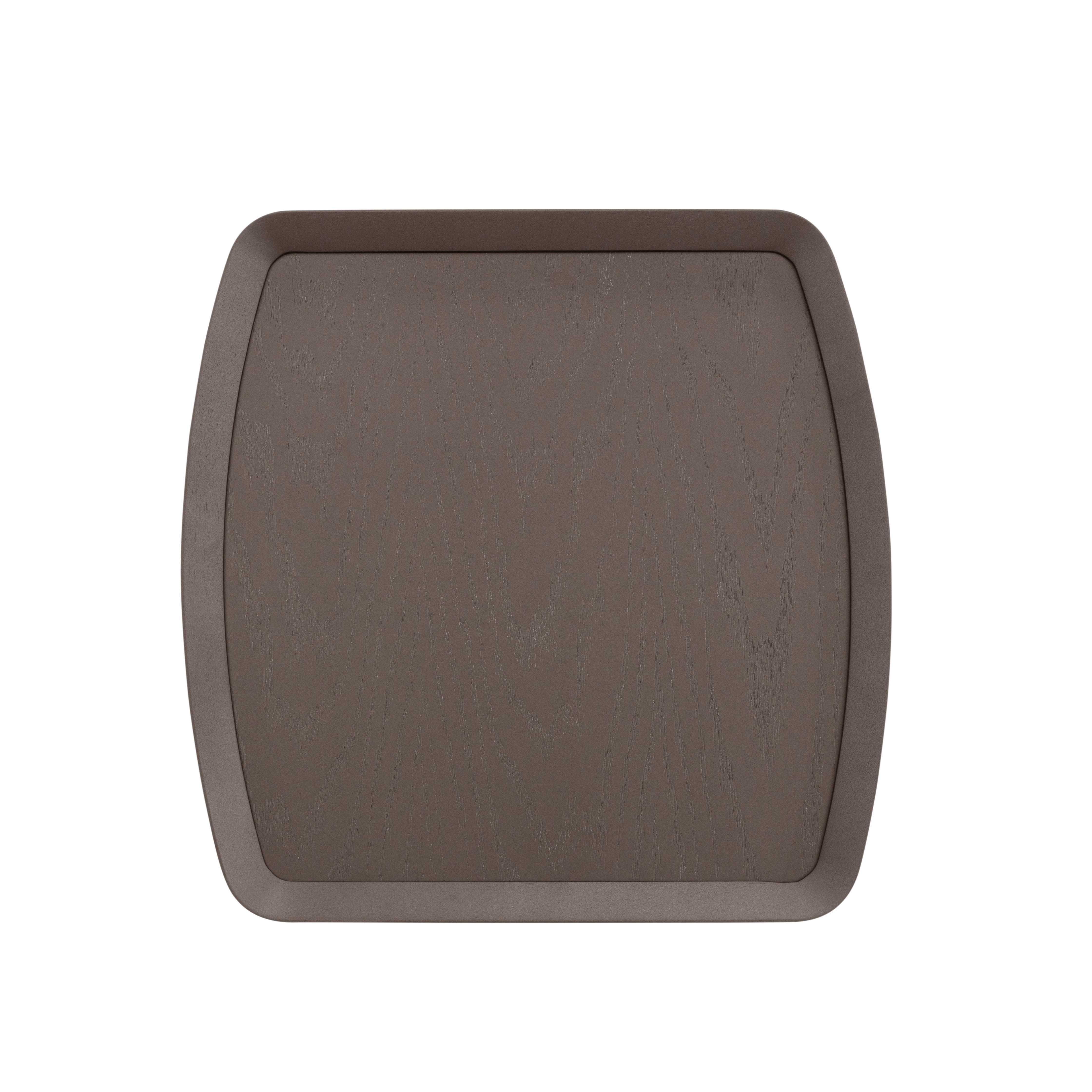 Brazilian Chocolate Oak Customizable Coffee Table with 24-Inch Top, Frame Collection For Sale