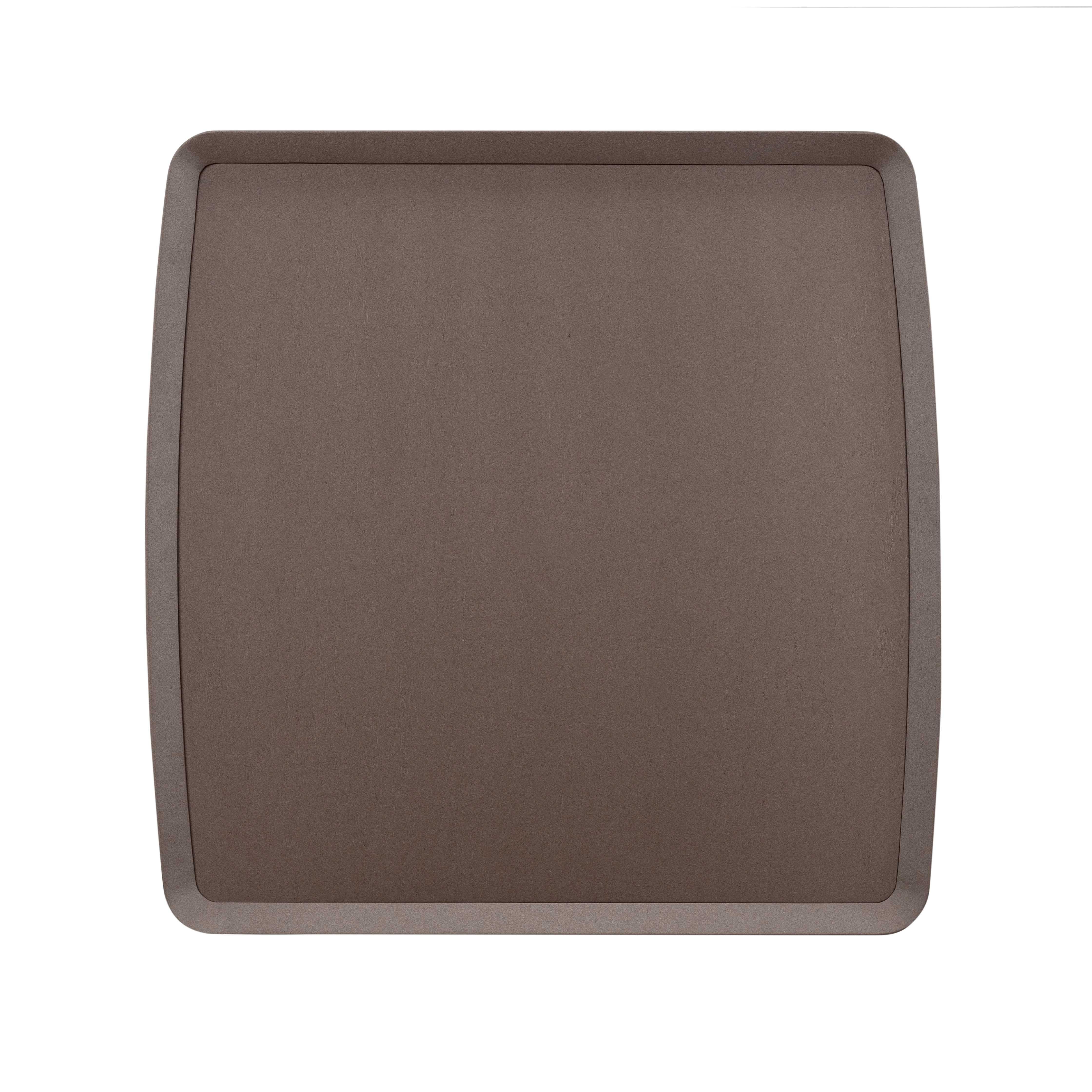 Anpassbarer Couchtisch aus schokoladenbrauner Eiche mit 36-Zoll-Platte, Rahmen-Kollektion (Brasilianisch) im Angebot