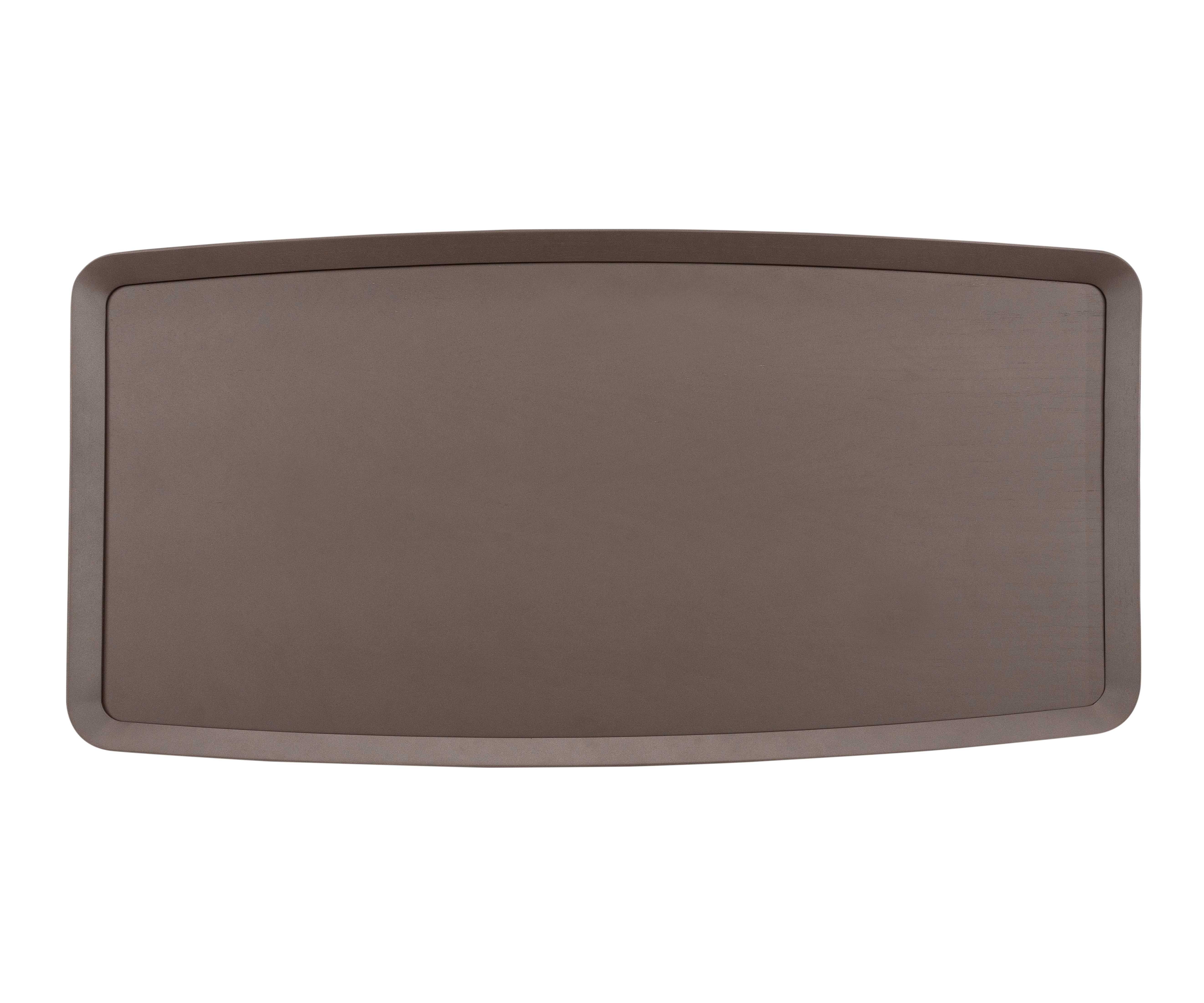 Brazilian Coffee Table in Chocolate Oak with 48-Inch Veneered Top - Frame Collection For Sale