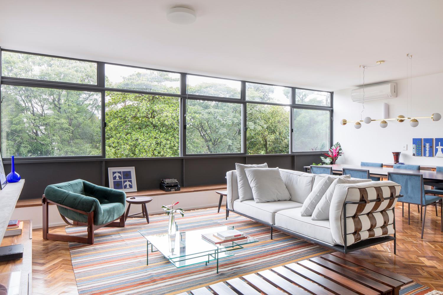 Steel Frame Coffee Table