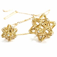 Frame Diamond Gold Pendant