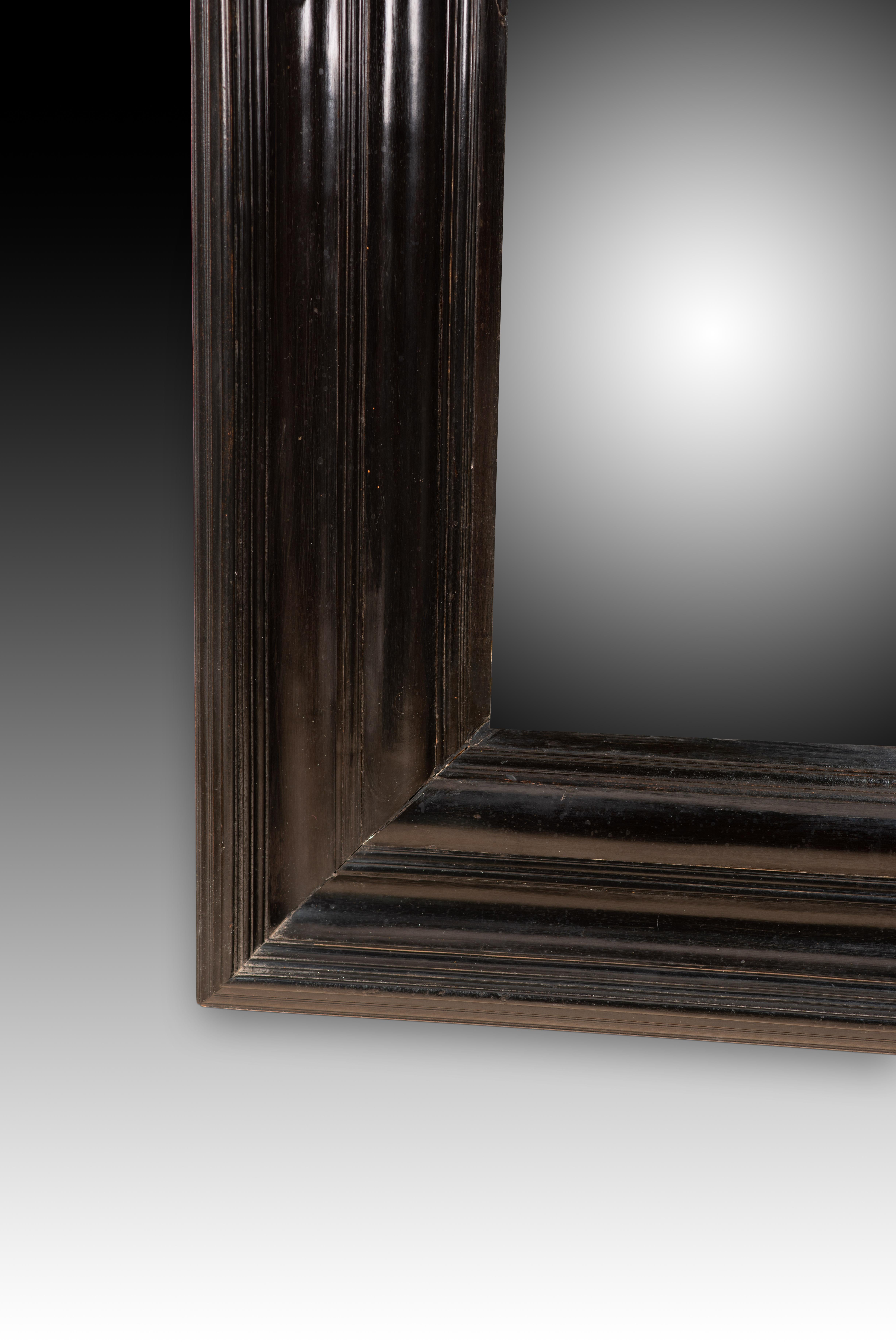 European Frame. Ebonized wood. Dutch school, 17th century.